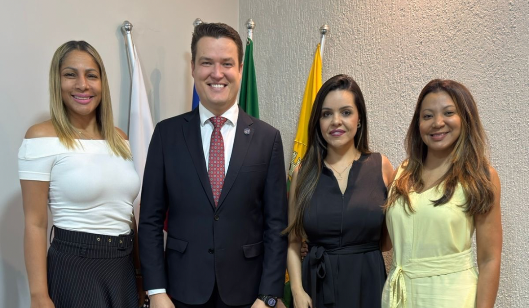 Presidente Sebastião Justo recebe diretoria da Comissão de Ação Social e Cidadania fortalecendo ações sociais, diálogo e compromisso